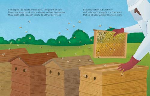 Are Bees Natures Tiny Heroes - Children's Book - by Eliza Jeffery - Hardcover