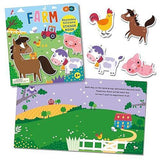 Farm Silicone Sticker Book - by Buddy and Barney - Hardcover