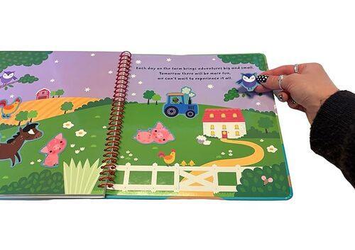 Farm Silicone Sticker Book - by Buddy and Barney - Hardcover