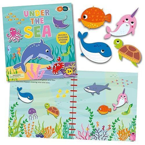 Under the Sea Silicone Sticker Book - by Buddy and Barney - Hardcover