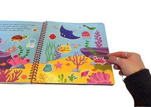 Under the Sea Silicone Sticker Book - by Buddy and Barney - Hardcover