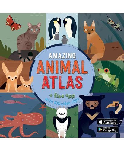 Amazing Animal Atlas - Nature Book - by Alexander Vidal - Hardcover