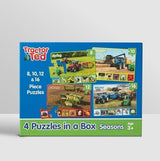 Tractor Ted Seasons 4 Puzzles in a Box
