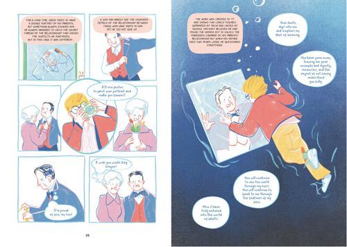 David Hockney A Graphic Novel - Fiction Book - by Monica Foggia - Hardcover