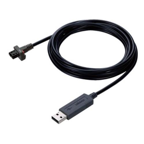 USB input tool cable for Mitutoyo non-coolant proof calipers, connects directly to Excel for easy data transfer.