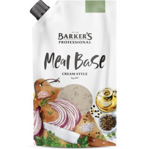 Creamy Sauce Meal Base from Barkers, 1KG, perfect for easy soups and versatile meals, made in New Zealand.