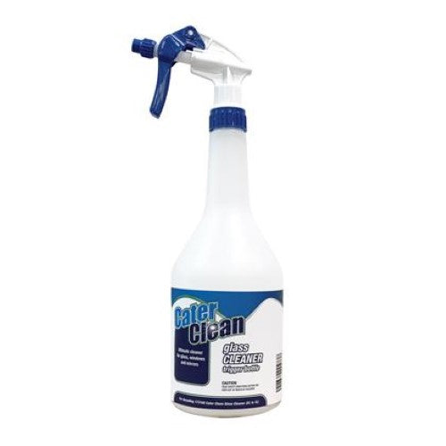 Spray Bottle & Trigger Labelled Glass Cleaner - Cater Clean - 1L