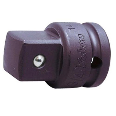 Koken 14466A-B Impact Adaptor 1/2"F x 3/4"M with ball mechanism for quick, secure socket changes and durable performance.