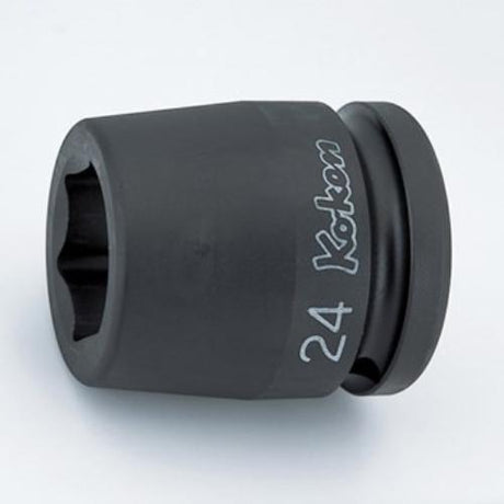 Koken 16400A 3/4" Drive Impact Socket 7/8", made in Japan, features a durable 6-point design for high torque applications.