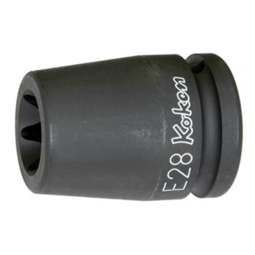 Koken 16425 Impact Internal Torx Socket E20, durable 3/4" drive socket designed for heavy-duty fastening and superior grip.