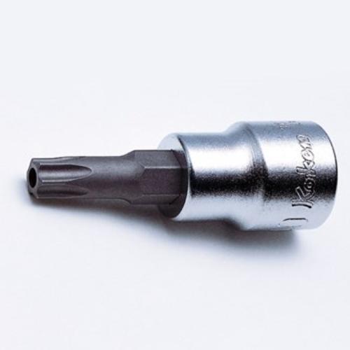 Koken 3025-160 3/8" drive tamper-proof Torx bit socket TH30, designed for high torque and secure fastening.