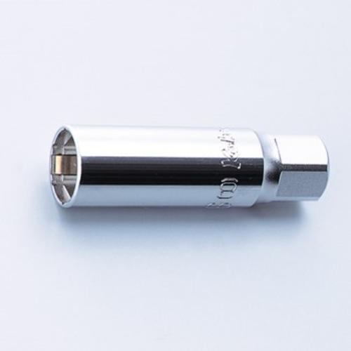 Koken 3300C 16mm spark plug socket with clip design, featuring stainless clips and brass guide for precision handling.