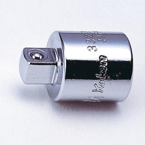 Koken 3322A Adaptor 3/8"F x 1/4"M, a compact tool accessory for converting drive sizes, crafted in Japan for durability.