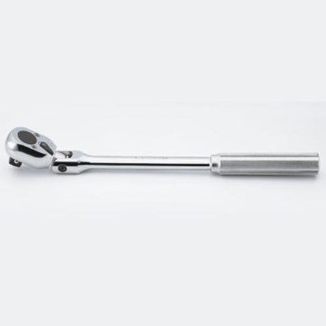 Koken 3774N Flexi Head Ratchet: 3/8" drive, 265mm length, flexible head, knurled handle for grip, 24-teeth for smooth operation.