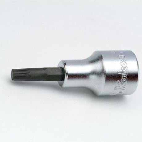 Koken 4025-140 1/2" Drive Torx Socket T50, 140mm, designed for high torque and reduced slippage in fastening tasks.