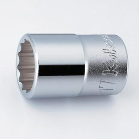 Koken 4405M 12pt socket, 1/2" drive, 31mm, made of durable Chrome Molybdenum alloy for high torque performance.