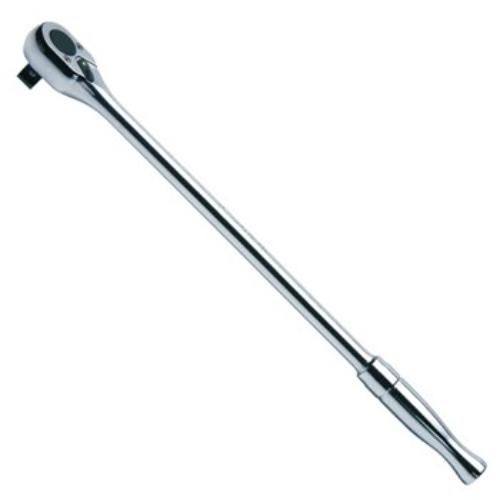 Koken 4753P 1/2" drive ratchet, 410mm length, features 24 teeth and SODH system for quick socket changes.