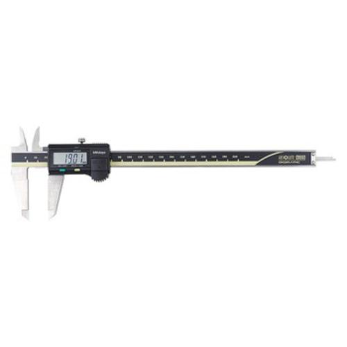 Mitutoyo Digimatic Caliper 200mm features ABSOLUTE Encoder Technology, zero-set function, and large LCD for precise measurements.