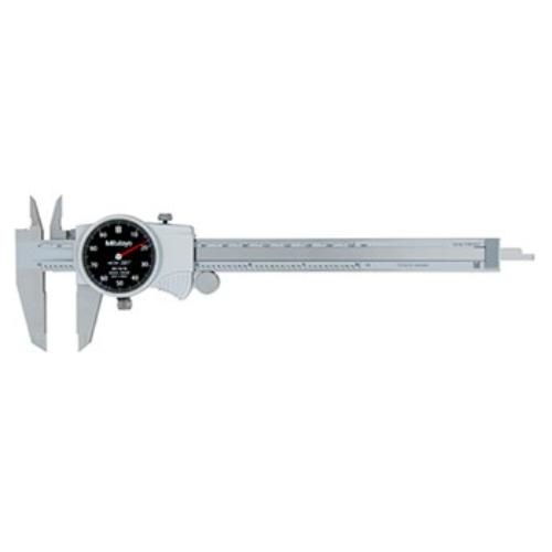 Mitutoyo 150mm Dial Vernier Caliper with smooth sliding, TiN coating, and precision measuring for OD, ID, depth, and steps.