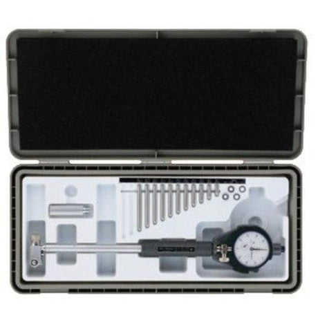 Mitutoyo Bore Gauge 50-150mm with 2046AB Dial Gauge, featuring hollow grip, carbide contact, and precise measurement capabilities.