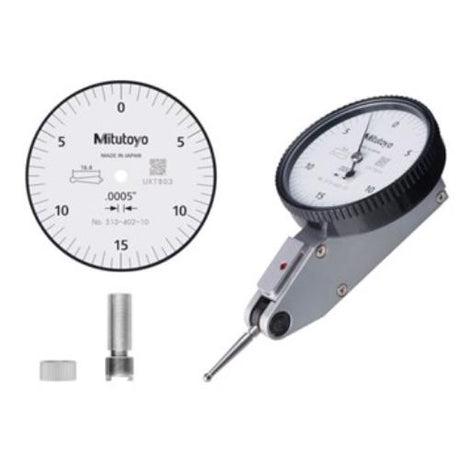 Mitutoyo Dial Test Indicator .03" x .0005" set for precise measurements and alignment with clear readings and durable design.