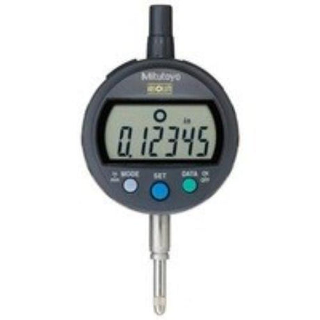 Mitutoyo Digimatic Indicator ID-CX with .500" travel, large LCD, rotating display, and ABS sensor for precise measurements.