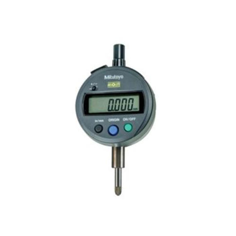 Mitutoyo Digimatic Indicator ID-SX with .500" travel, 0.01mm resolution, LCD display, data output port, and IP42 protection.