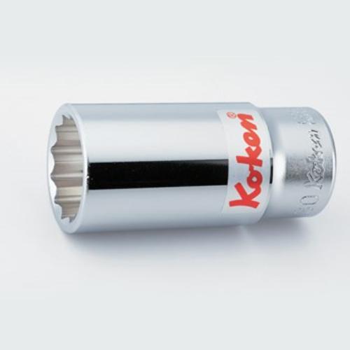 Koken 6305A 12pt Deep Socket 3/4" Drive 13/16" for precise torque, durable chrome molybdenum alloy, ideal for deep-set fasteners.