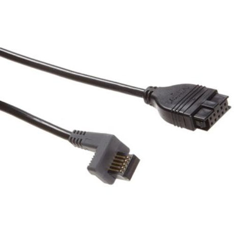 Mitutoyo 2m data cable with pushbutton connector for seamless connection to measuring tools like calipers and depth gauges.