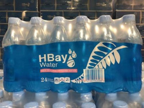 Refreshing Hbay Water in 500ml bottles, sourced from New Zealand's pristine landscapes for pure, natural hydration.