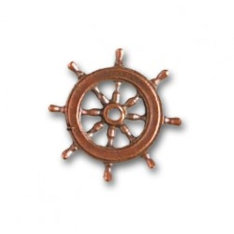 Metal steering wheels for wooden ship models, 20mm, pack of 2, offering authentic detail and durability.