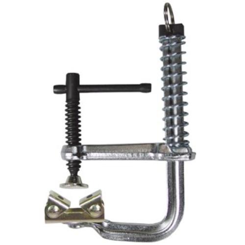 Strong Hand Magnetic Spring F Style Clamp with one-handed operation and adjustable magnetic V-Pad for secure clamping.