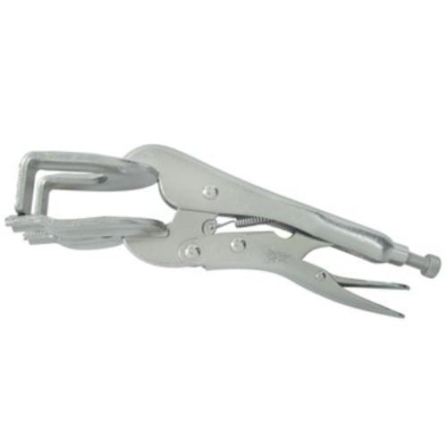 Upgrade 1204 Welding Locking Clamp 228mm with wide U-shaped jaw and 50mm mouth opening for secure, precise welding.