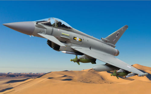 1/72 diecast model of Eurofighter Typhoon FGR.4, RAF No. 11 Squadron, featuring detailed design from Operation Ellamy.