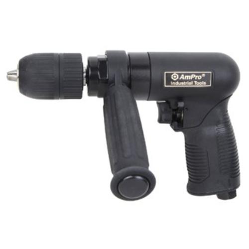 AmPro A2446 Reversible Air Drill 1/2" with Keyless Chuck (450 RPM)