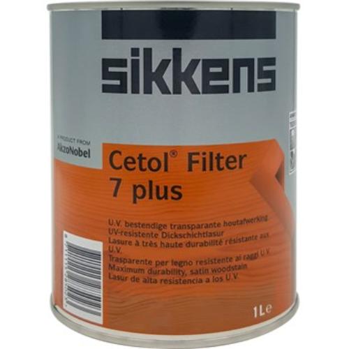 Sikkens Filter 7 Plus Light Oak 1L woodstain enhancing and protecting wooden surfaces from sun, rain, and moisture.