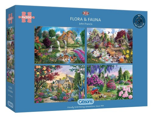 Jigsaw Puzzle - GIBSONS FLORA & FAUNA (4 x 500PCS)