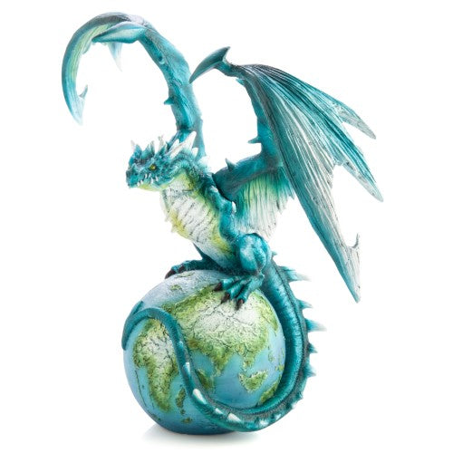 Ornament - Earth Dragon and Globe Figurine (28cm)