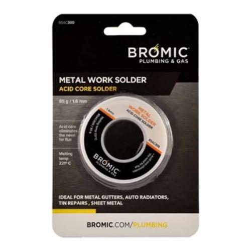 Bromic BSAC300 Metal Work Solder Acid Core 85g / 1.6mm