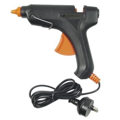 40-watt electric glue gun with precision nozzle, perfect for bonding various materials and quick drying in 60 seconds.