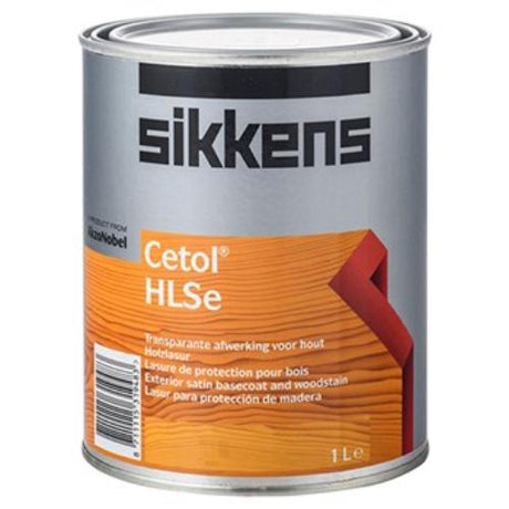 Sikkens HLSe Teak 1L woodstain enhances and protects exterior wood, showcasing natural grain with lasting UV resistance.