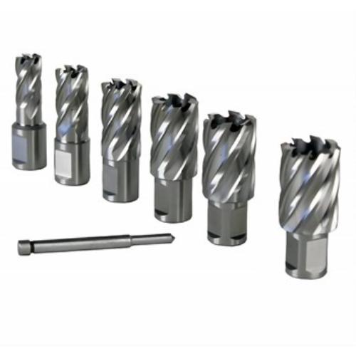 BDS HSS Standard Core Drill Long, 42 mm diameter, 55 mm cutting depth, durable, regrindable, for precision drilling tasks.