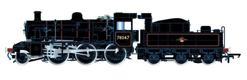 Hornby Trains BR Std 2MT '78047' 2-6-0 model locomotive featuring detailed design, Era 5 replica for collectors and enthusiasts.