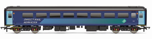 Hornby Trains DRS Mk2F Standard Open 6008 model coach in iconic blue and grey livery, celebrating British railway heritage.