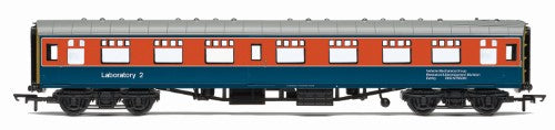Hornby Trains BR Departmental ex-Mk1 1st Open model, showcasing detailed steel construction and historic railway design.