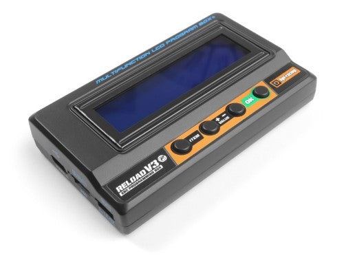 Alt text: Compact Flux Reload Program Box V3 for HPI Racing cars, enhancing speed, throttle, and braking customization.
