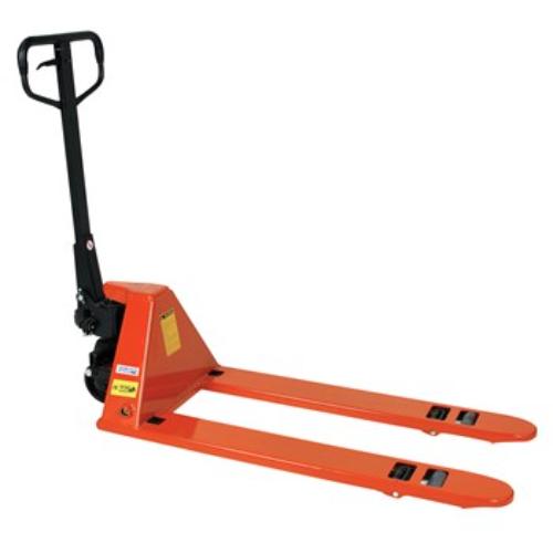 Wayco Super Low Pallet Jack, 1500Kg capacity, with adjustable fork height for efficient pallet handling in tight spaces.