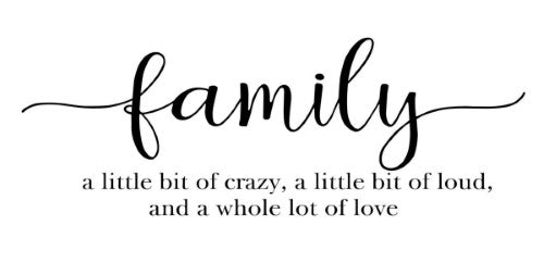 Wall Art on MDF - Family (30 x 60cm)