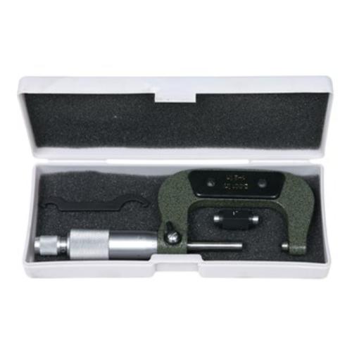 Wayco Micrometer Imperial 0-1", precision measuring tool for accurate measurements in imperial units, includes protective case.