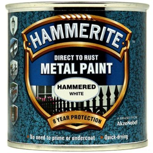 Hammerite Hammered 250ml White